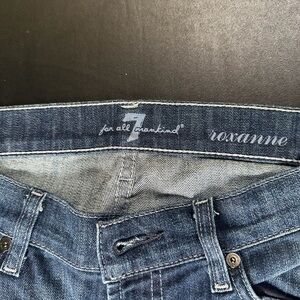 7 For All Mankind Dark Blue Roxanne Denim